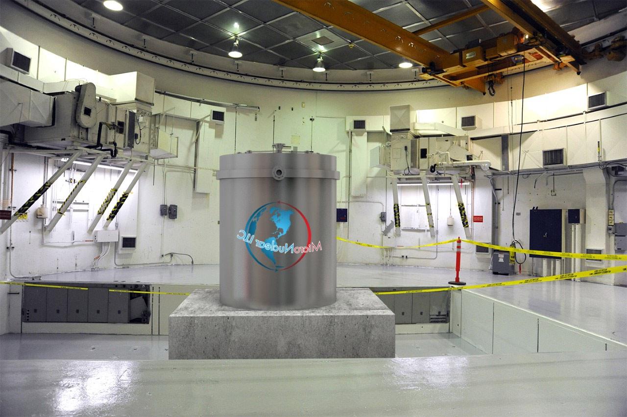 艺术家渲染的365滚球官网熔盐核电池测试在爱达荷国家实验室零功率物理反应堆. 